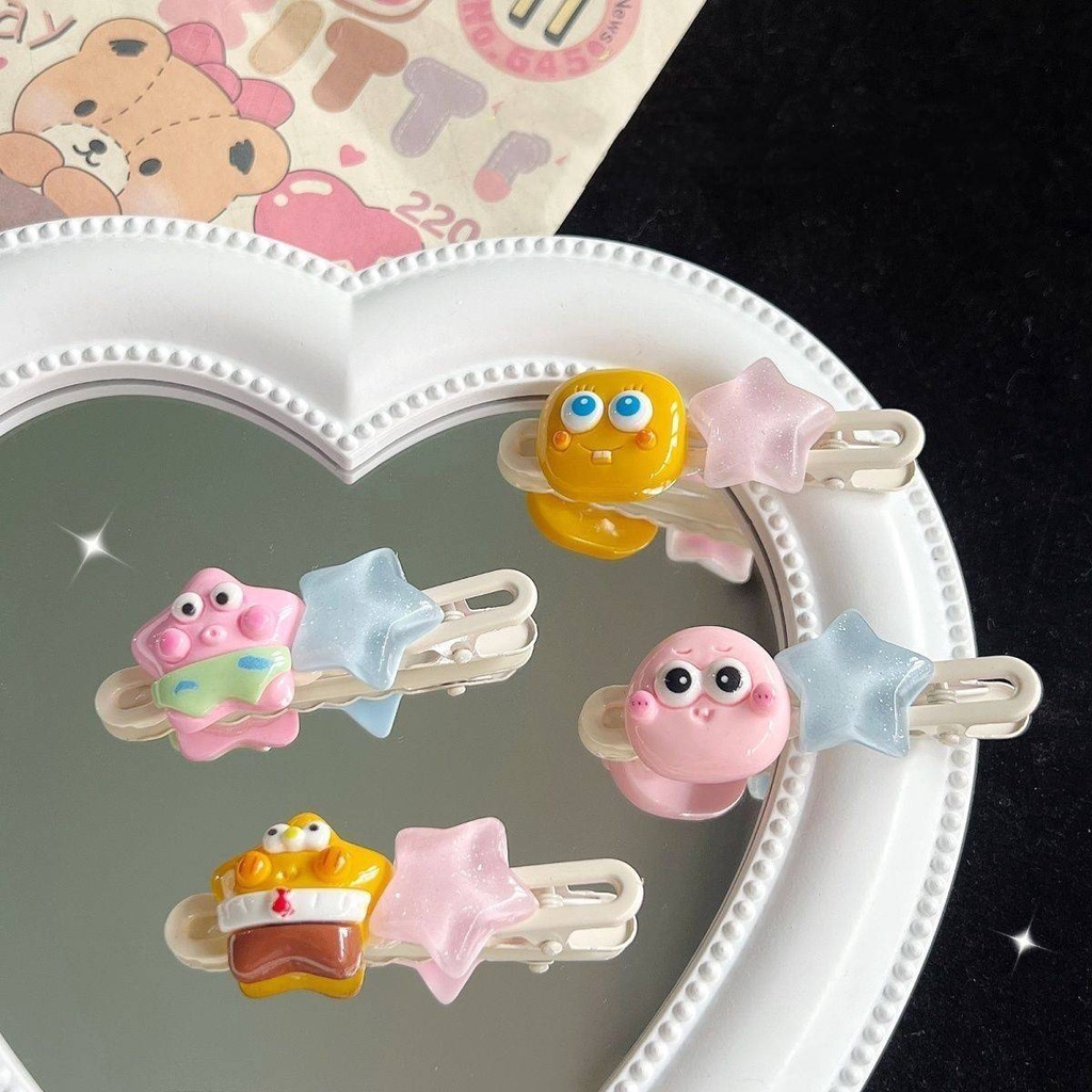 Kẹp TóC HìNh Ngôi Sao SpongeBob Dễ Thương ThờI Trang Cho Nữ