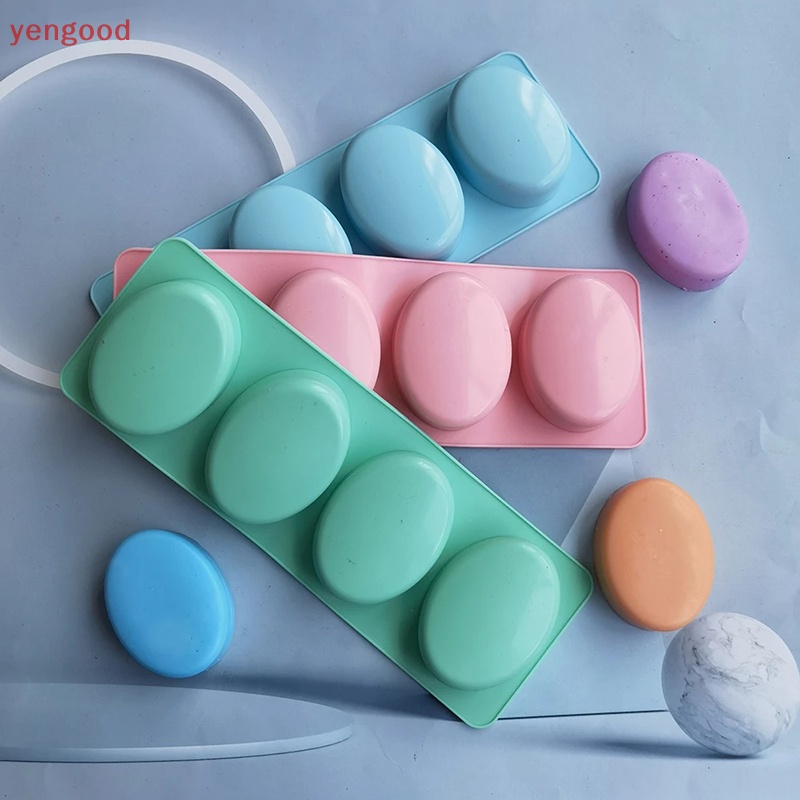 Khuôn Silicone Làm Xà Phòng 4 Ngăn Tiện Lợi