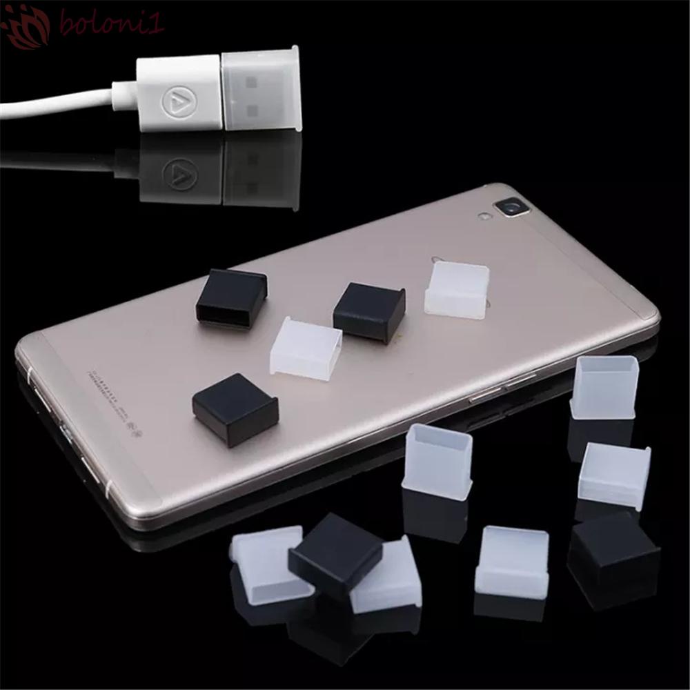 Set 10 Nắp Nhựa Bảo Vệ Cáp Sạc Usb 2.0 3.0 Nhiều Màu Sắc