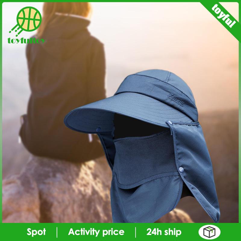 Tấm Che Mặt Chống Nắng Có Nắp Đậy Cổ Tháo Rời Được Dành Cho Nam Nữ Đi Biển