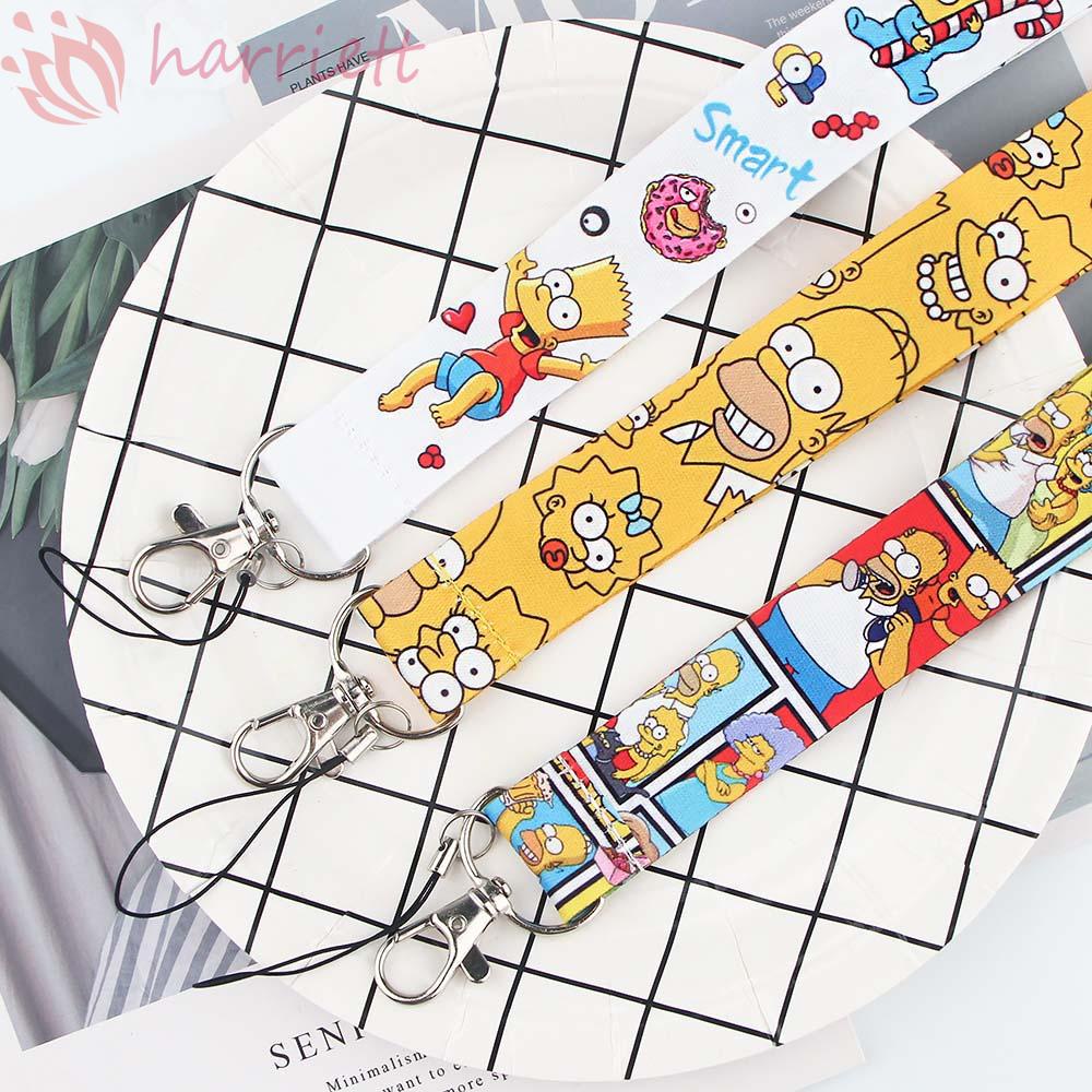 Dây Móc Chìa Khóa / Thẻ ID Họa Tiết Hoạt Hình Dễ Thương