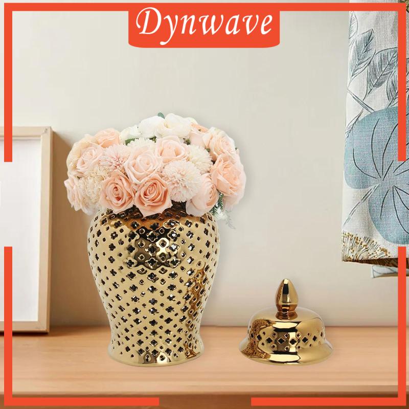 Lọ Gốm Chạm Khắc Tinh Xảo Đựng Gừng Kích Thước 3.9x8.6inch