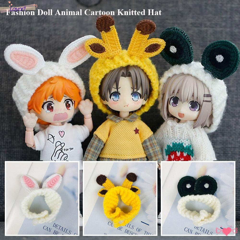 Mũ Len Hoạt Hình Cho Búp Bê 1 / 8 Bjd LAYOR1