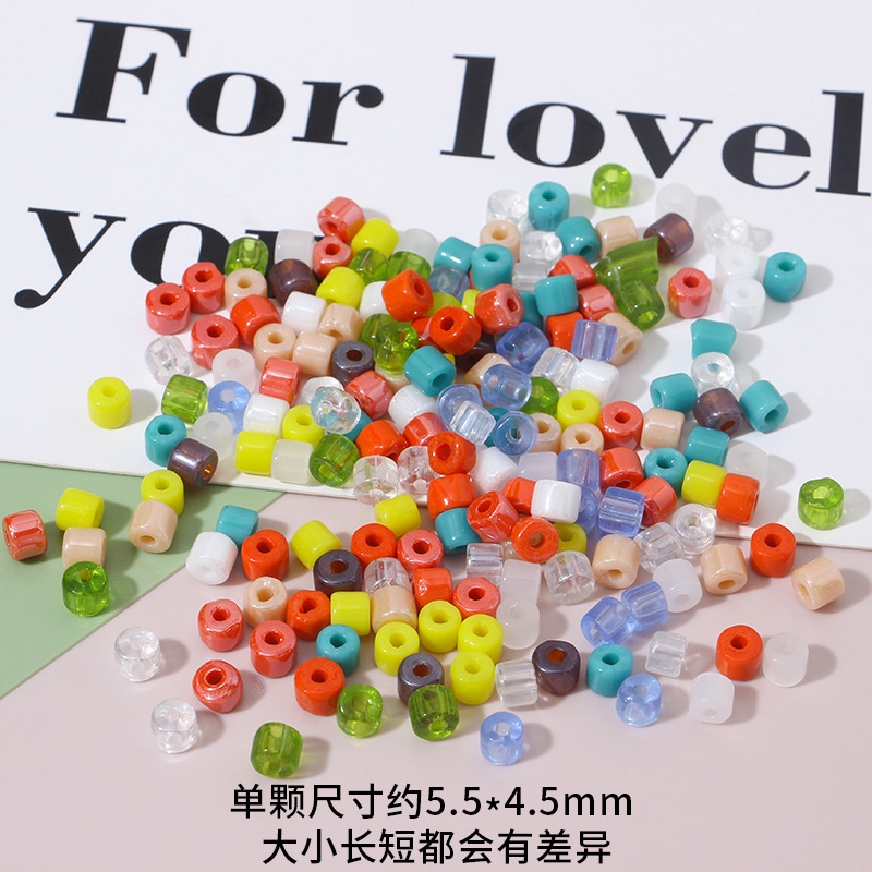 Túi Hạt Xỏ Lỗ Làm Trang Sức Thủ Công 100g 5.5 * 4.5mm