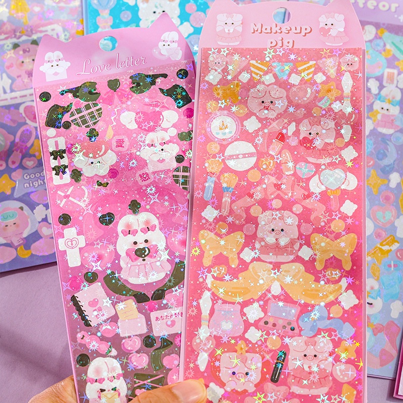 Sticker Dán Trang Trí Sổ Tay Hình Thú Cưng Goo Dễ Thương SS637