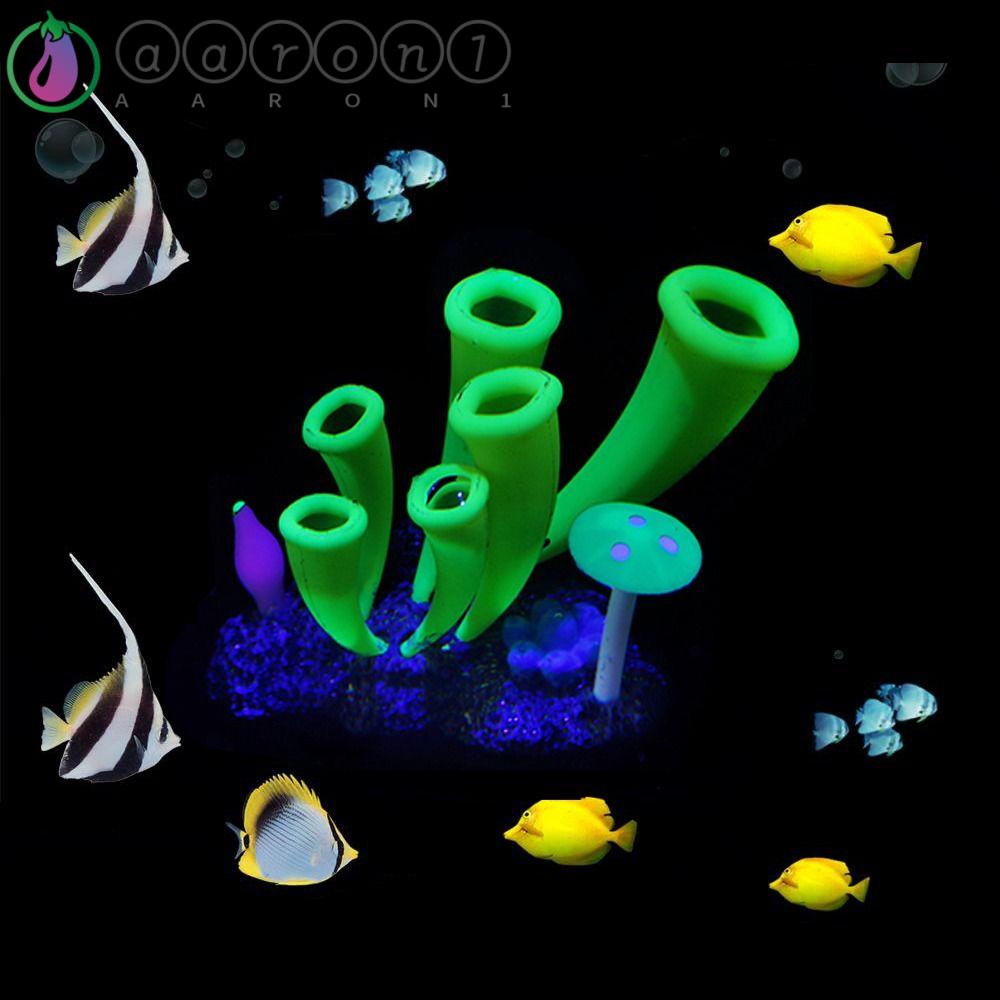 1 San Hô Nhân Tạo Bằng Silicon Mềm Dùng Trang Trí Bể Cá