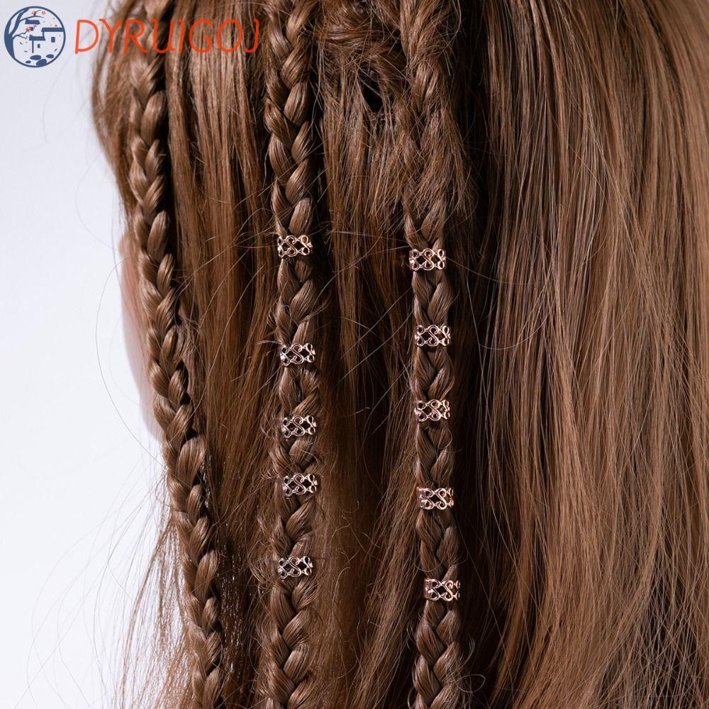 Set 10 Phụ Kiện Hạt Tết Tóc Bằng Hợp Kim Chất Lượng Cao DIY|Vòng Tay Bện Dây Đính Hạt Thời Trang Cho Nữ