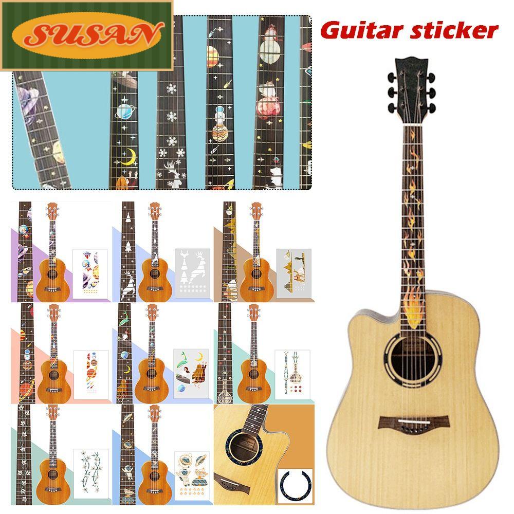 Miếng Dán Phím Đàn Guitar Điện 9 Kiểu Tùy Chọn