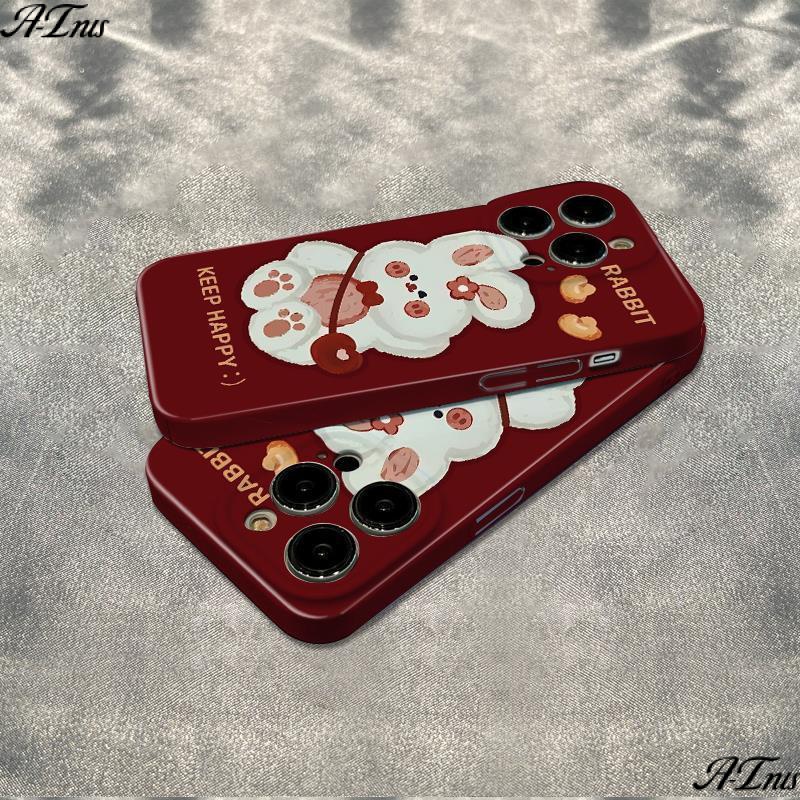 Ốp Điện Thoại Dẻo Họa Tiết Chú Thỏ Trắng Dễ Thương Chống Sốc Cho Iphone Max78iphone12 13 Style plus 1114pro 6In SUQL