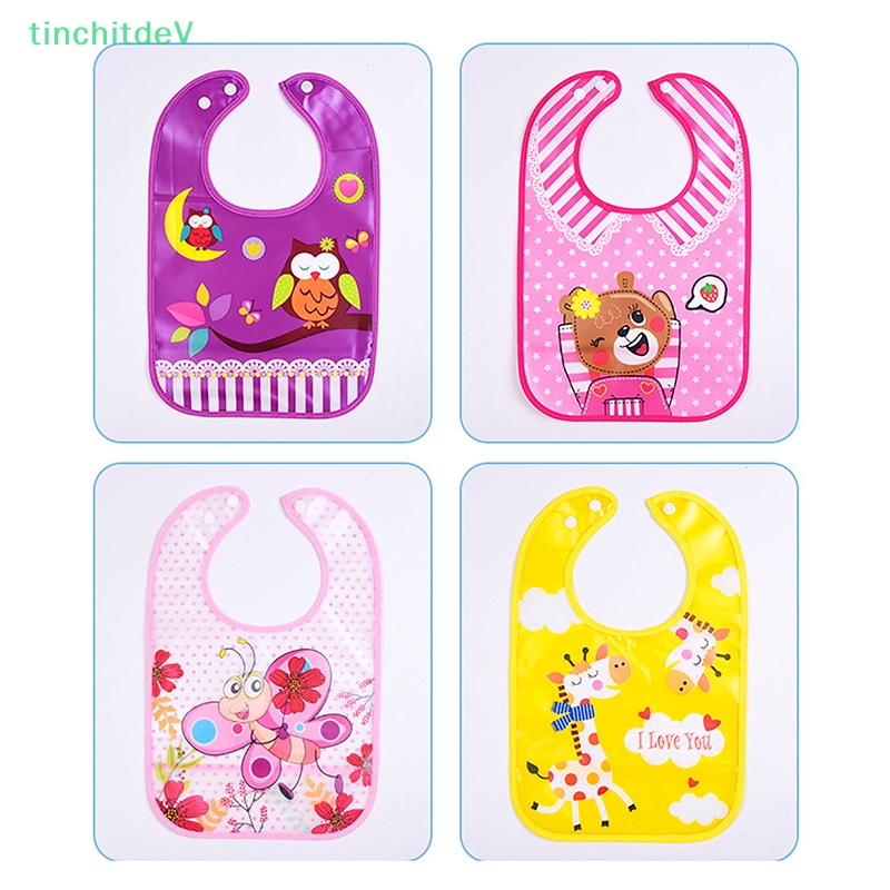 [TinchitdeV] Yếm Ăn Chống Thấm Nước Tiện Lợi Hoạt Hình Cho Bé [Mới]