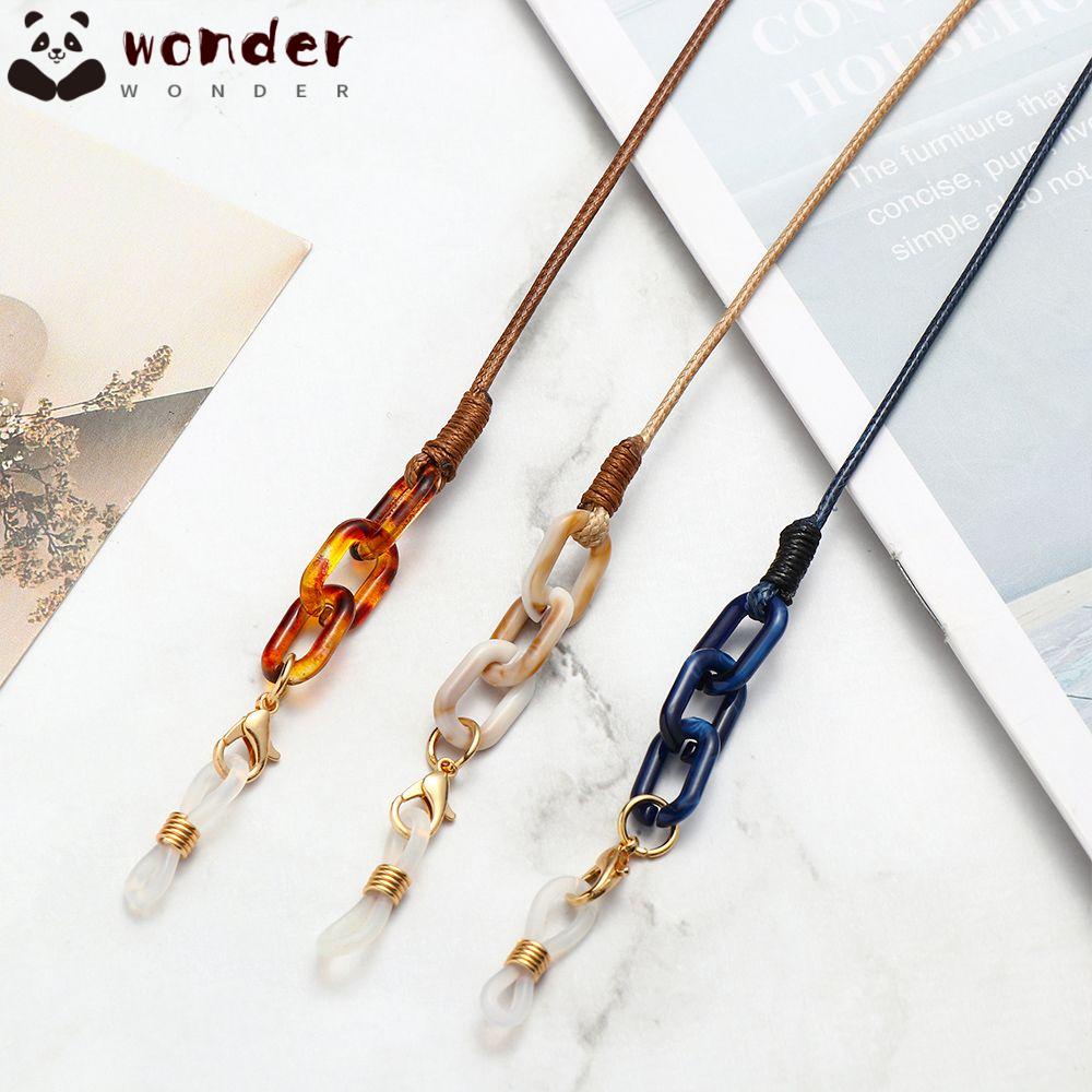 Dây Đeo Kính Chống Thất Lạc Bằng Acrylic Họa Tiết Da Báo