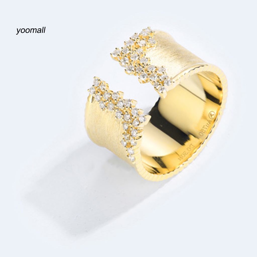 Nhẫn Hở Bằng Đồng Bóng Tùy Chỉnh Thời Trang Cho Bạn Gái