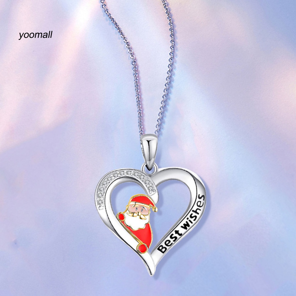 Vòng cổ Mặt Hình Trái Tim Đính Đá Lấp Lánh Cho Nữ