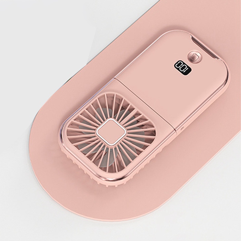 Quạt Cầm Tay Có Thể Sạc Lại Kèm Giá Đỡ Tiện Dụng Chất Lượng Cao