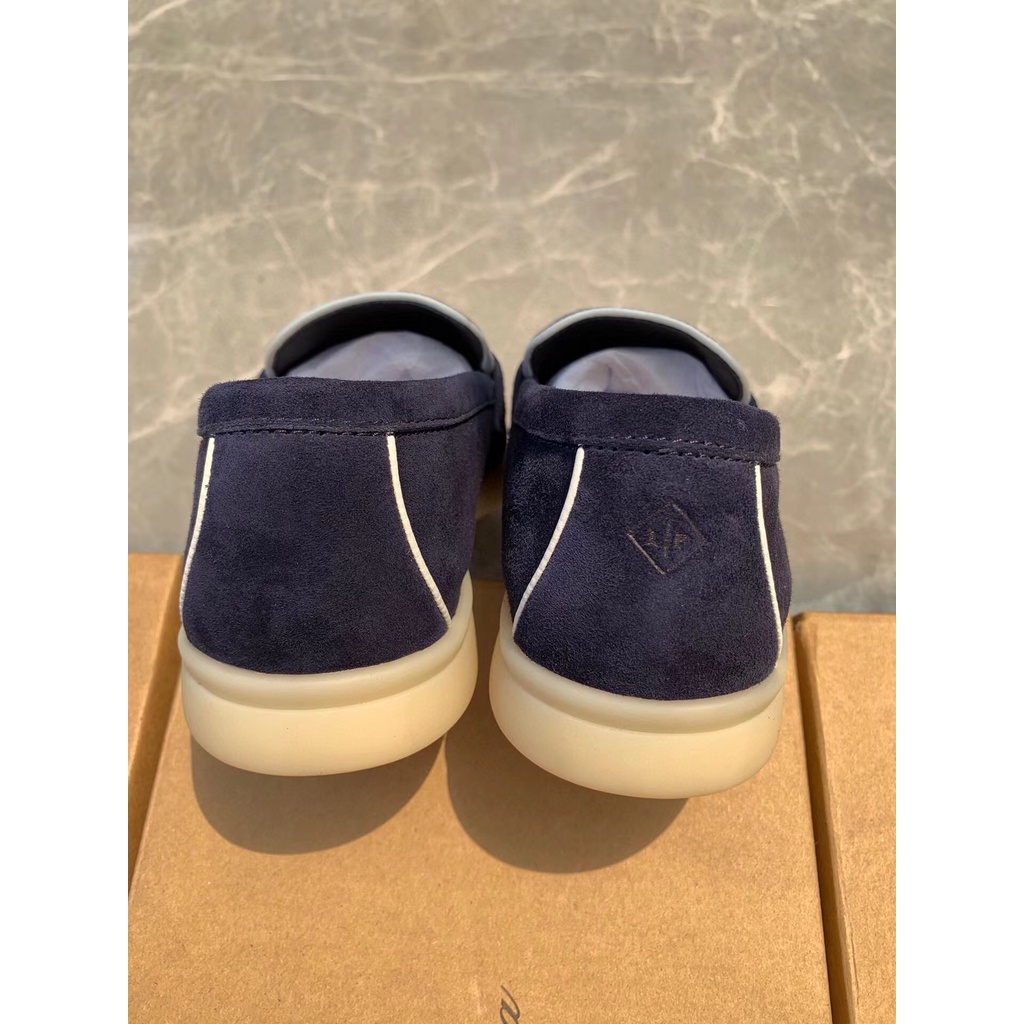 Giày Loro Piana Chính Hãng 100% Da Lộn Đế Mềm Phẳng Thoải Mái