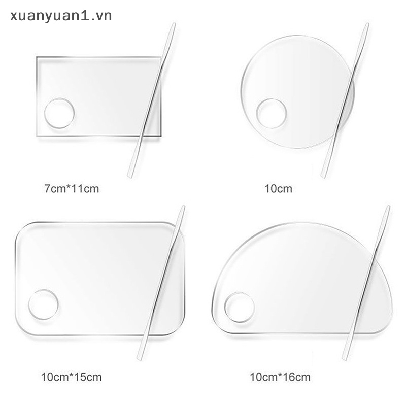 Bảng Acrylic Trong Suốt Dùng Trộn Màu Nước Tiện Dụng