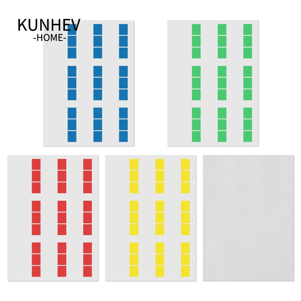 KUNHEV Nhãn Đánh Dấu Sợi Dây Cáp Mạng Nhiều Màu Sắc Sắp Xếp Gọn Gàng