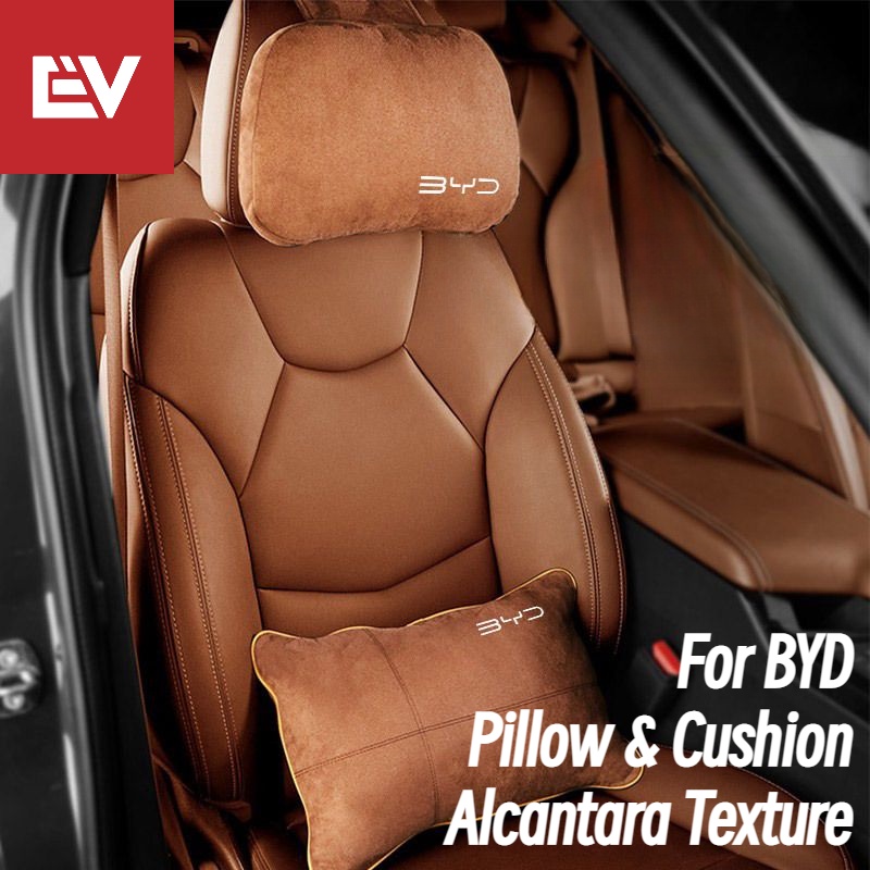 Dành cho BYD eMax 9 BYD HAN Auto Gối và Đệm Alcantara Da Lộn Họa Tiết