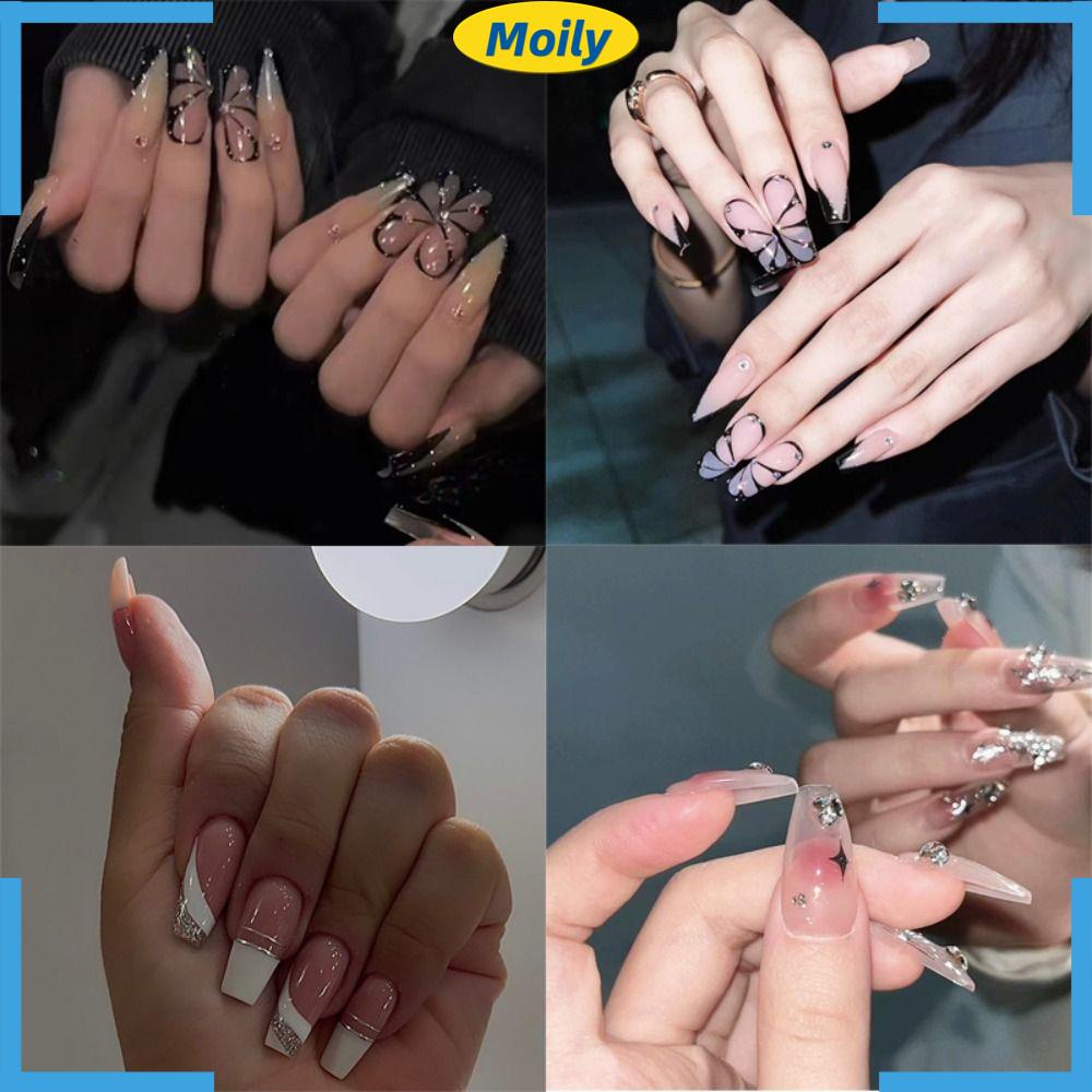 Bộ Móng Tay Giả Che Phủ Toàn Diện DIY