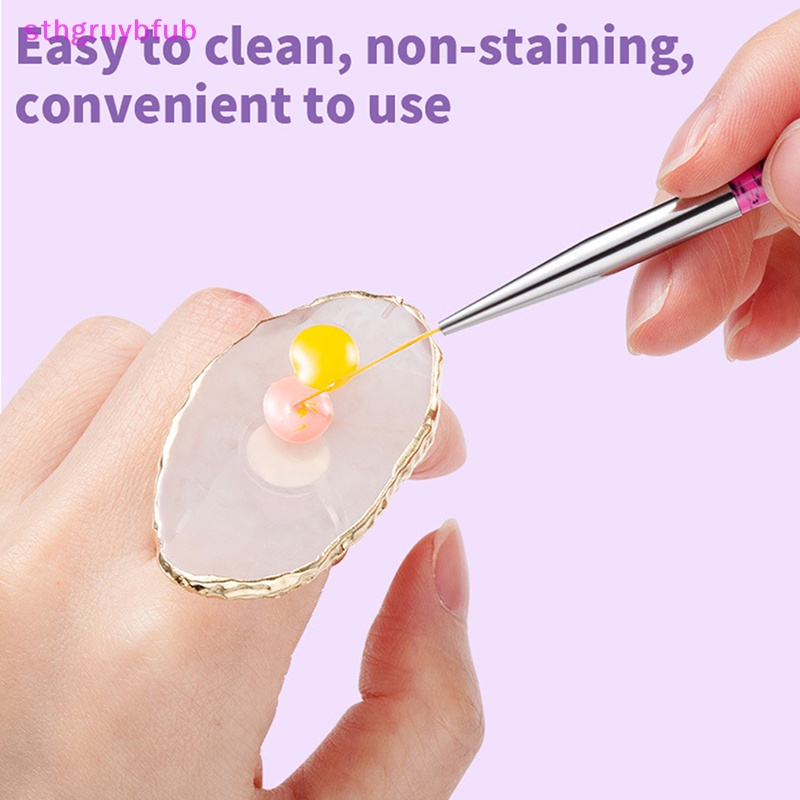 1 Khay Đá Resin Dùng Đựng Màu Sơn Móng Tay Nghệ Thuật