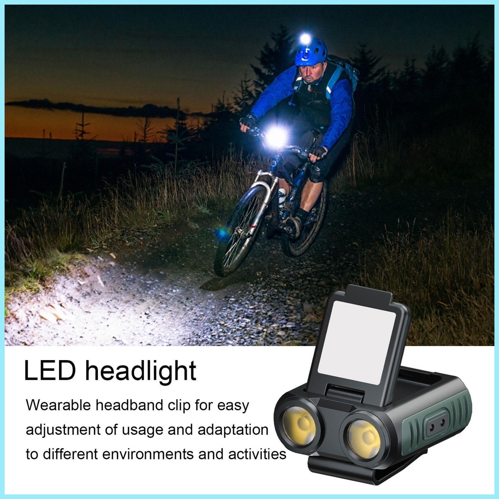 Đèn Pin Kẹp Mũ Lưỡi Trai tdevn tdevn Chống Nước Sạc USB