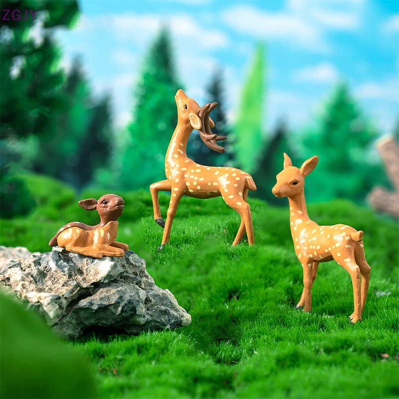 Mô Hình Hươu Cao Cổ Mini Bằng PVC Trang Trí Vườn Mới