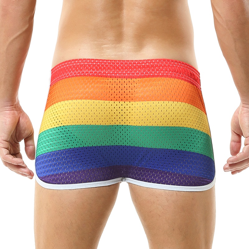 Quần Lót Boxer Kẻ Sọc Thoáng Khí Gợi Cảm Cho Nam