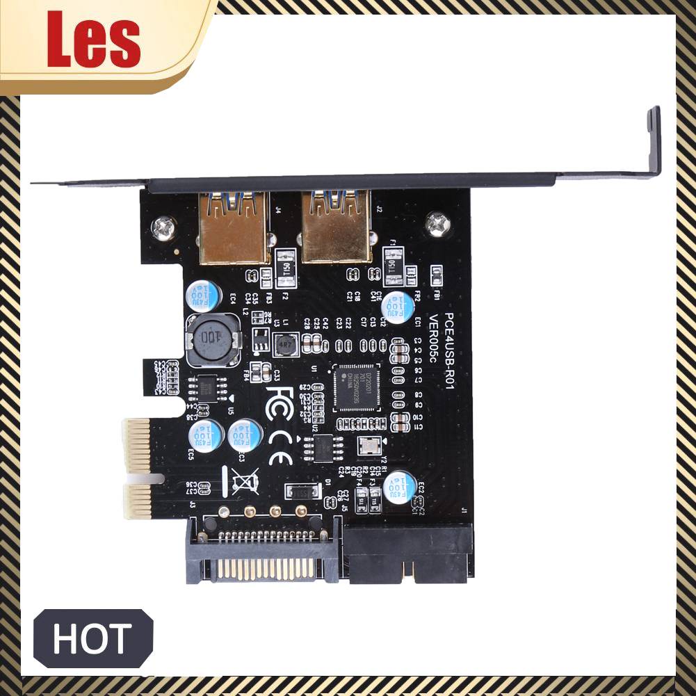 Thẻ Mở Rộng PCI-E Sang USB 3.0 2 Cổng 19-Pin