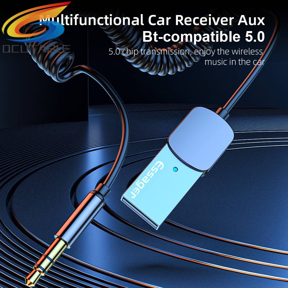 Essager Thiết Bị Nhận Tín Hiệu Âm Thanh Bluetooth Jack 3.5mm Cho Xe Ô Tô