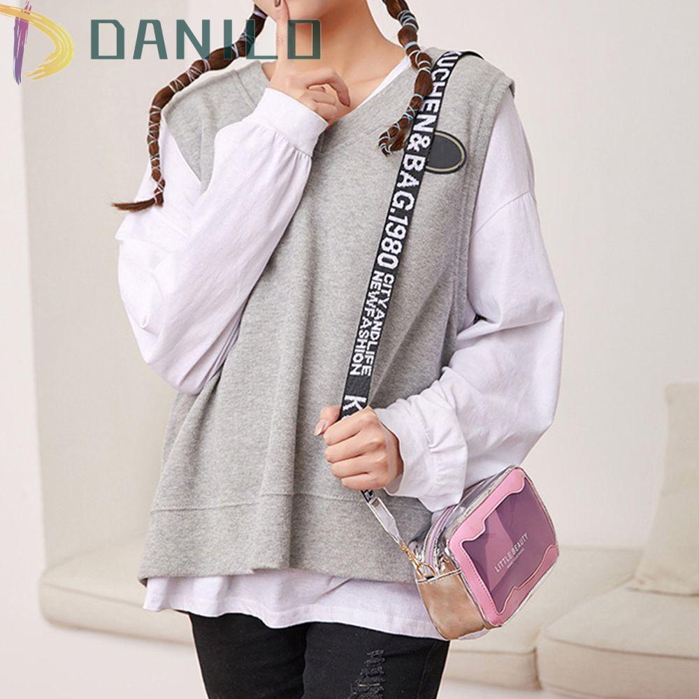 DANILO Túi Đeo Vai Bằng PVC Màu Laser Đựng Tiền Xu / Điện Thoại Di Động Cho Nữ