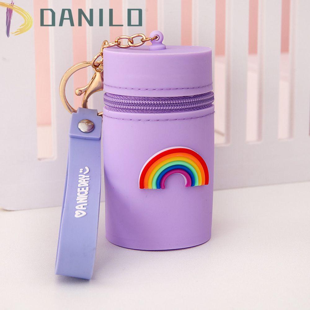 DANILO Túi Đựng Tiền Xu Bằng Silicone Nhiều Màu Sắc Đa Năng Nhỏ Gọn Tiện Dụng Cho Nữ