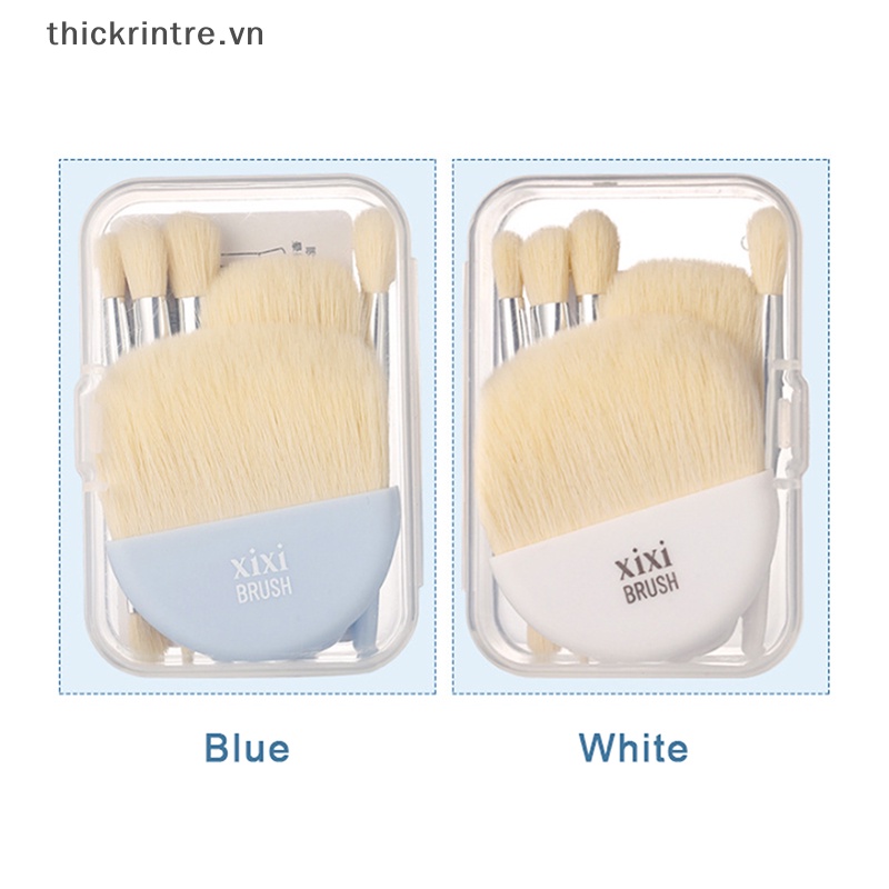 Set 6 Cọ Trang Điểm Mini Kèm Hộp Đựng Tiện Lợi