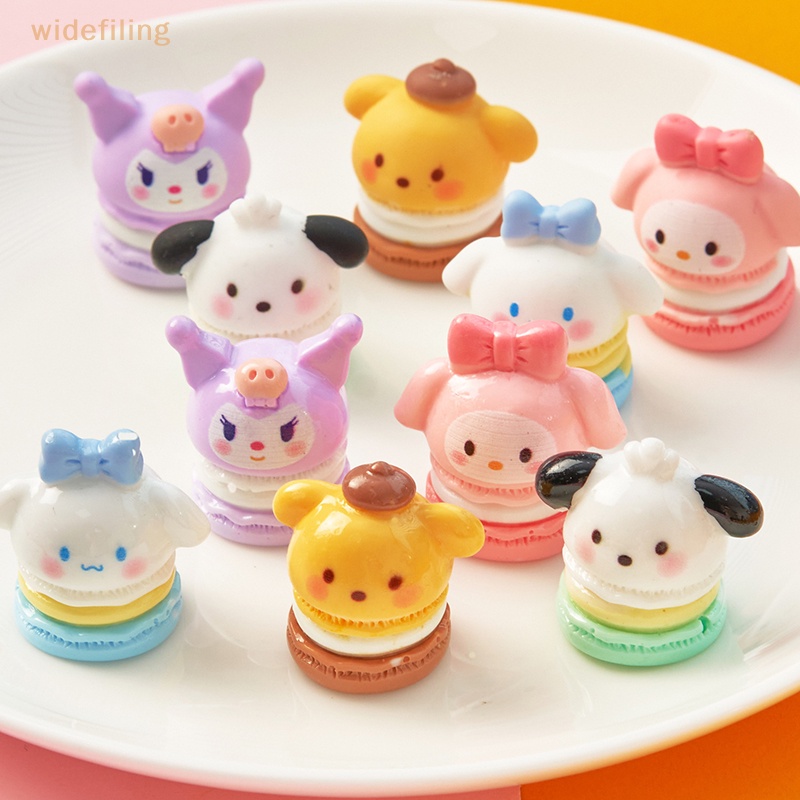 Bộ 2 Miếng Dán Trang Trí Điện Thoại Hình Kem Sanrio 3D Màu Macaron Dễ Thương DIY