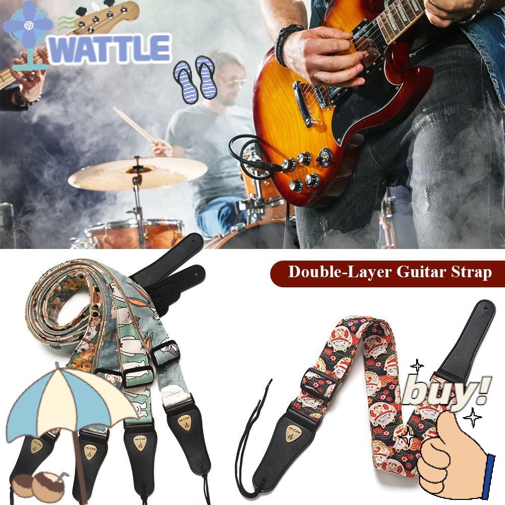 WTTLE Dây Đeo Đàn Ukulele Bằng Nylon Kèm Móc Tùy Chỉnh Tiện Dụng