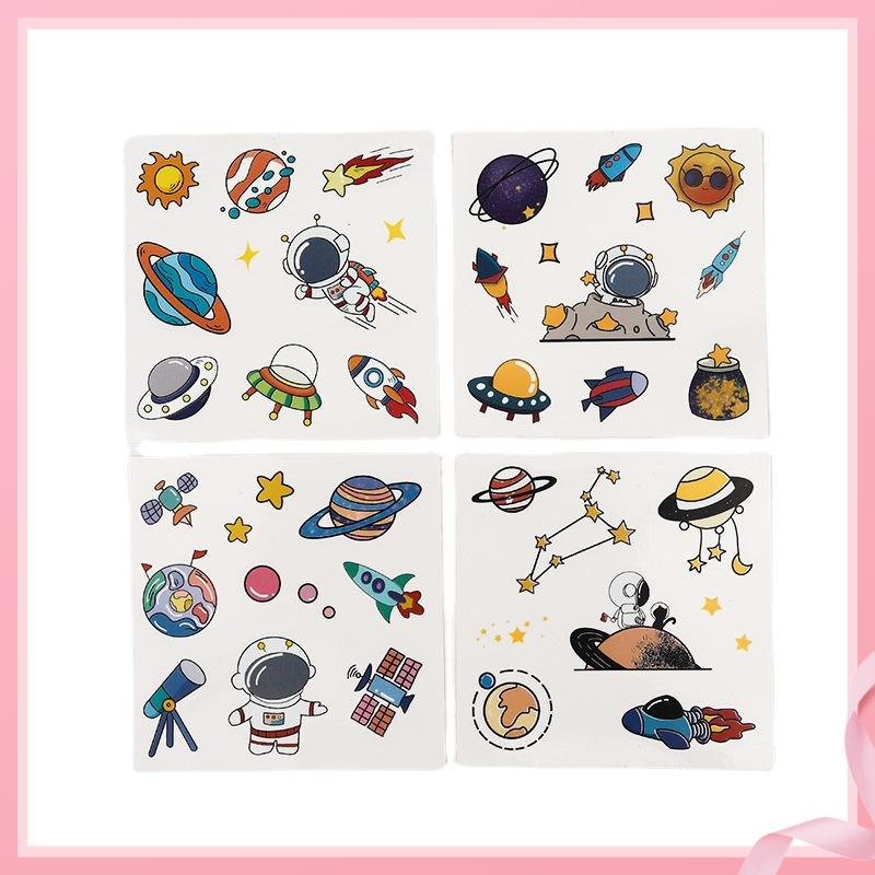 Sticker Dán Trang Trí Sổ Tay Chống Thấm Nước Hình Phi Hành Gia Hoạt Hình Dễ Thương