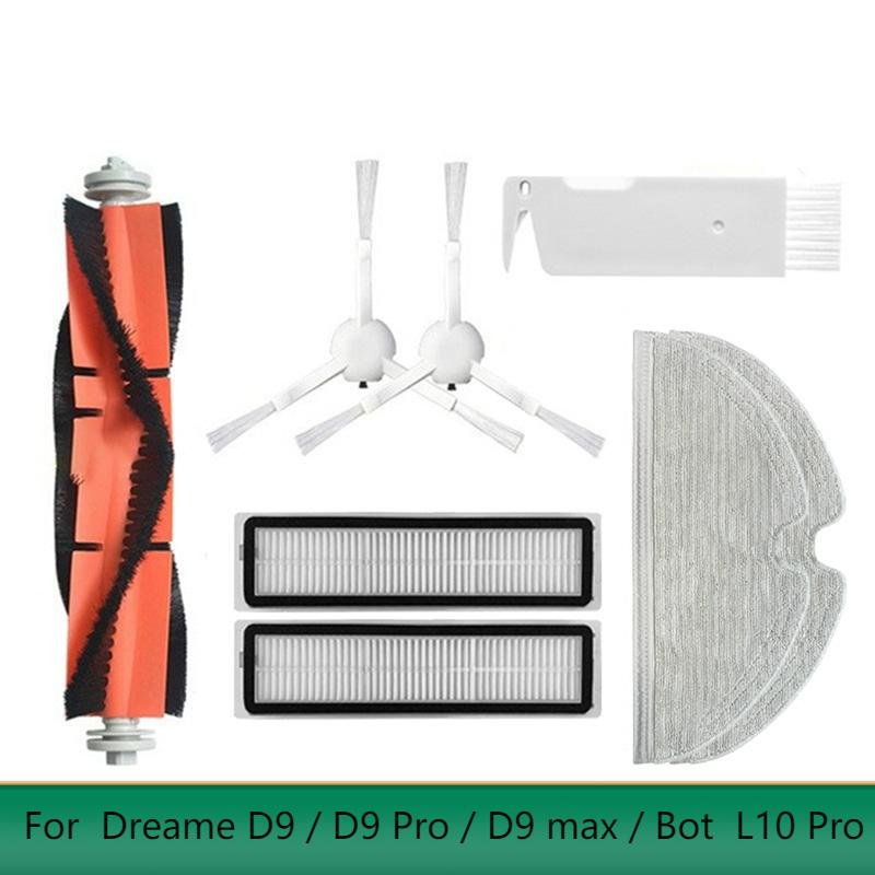 Dreame D9 D9 Pro D9 Max Dreame L10 Pro Robot hút bụi Phụ kiện Bàn chải chính Bàn chải bên Bộ lọc Cán