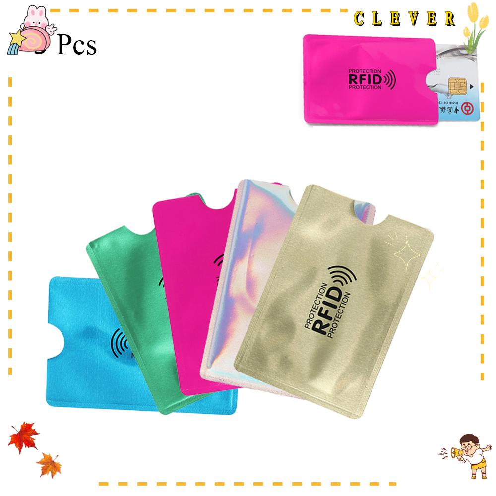 CLEVER Set 5 Ví Nhôm Đựng Thẻ Chống Trộm Thông Minh