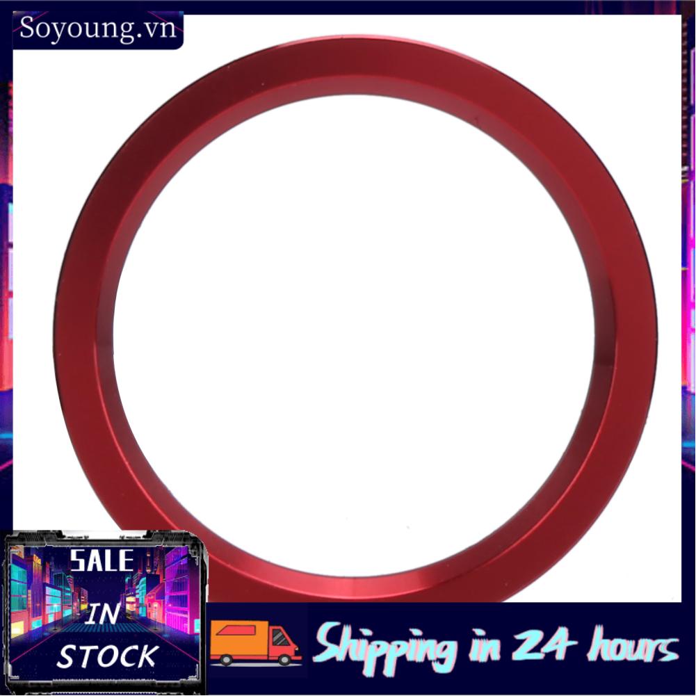 Soyoung Start Button Ring Trim  Corrosion Resistant Ignition Aluminum Alloy Replacement for Q5 8R 2009-2017 Car Interior