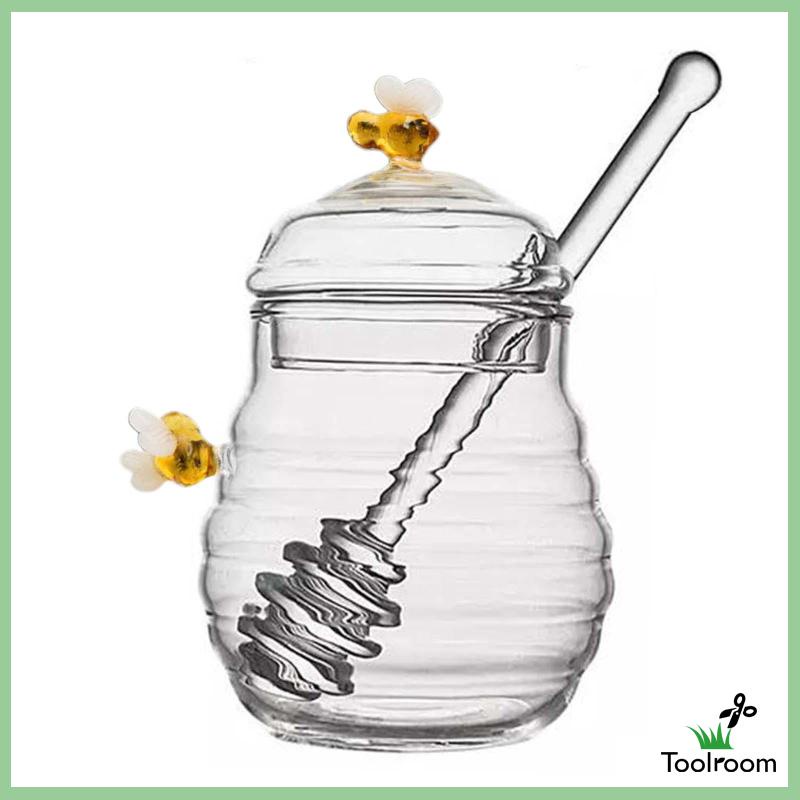 Bình Đựng Mật Ong Bằng Kính Trong Suốt Tiện Dụng Cho Gia Đình / Văn Phòng