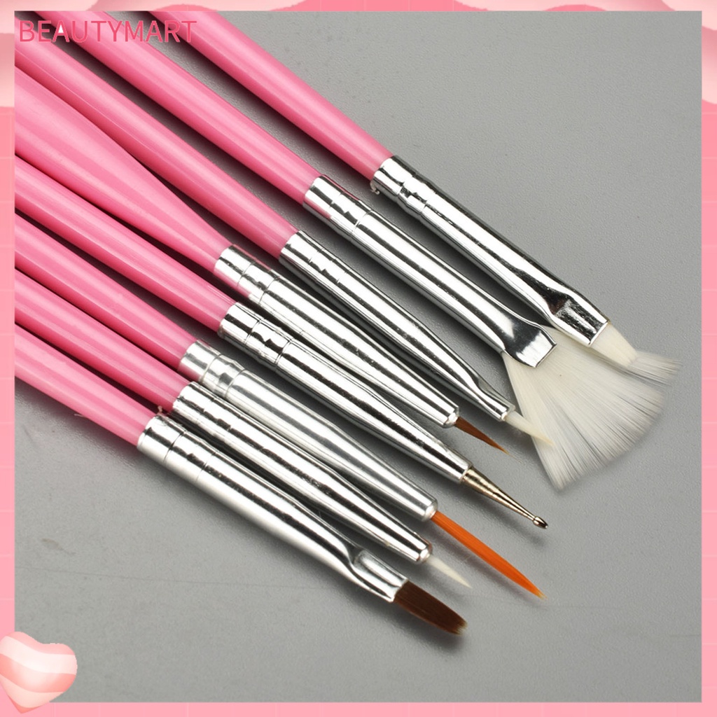 Set 15 Cọ Vẽ Móng Tay Nhẹ Nhàng Chuyên Nghiệp