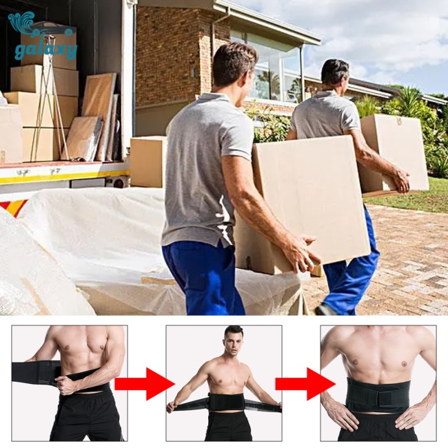 Galaxy Đai Đeo Hỗ Trợ Lưng Hai Lớp Thoáng Khí Thoải Mái Có Thể Điều Chỉnh Cho Sciatica Herniated Disc Scoliosis
