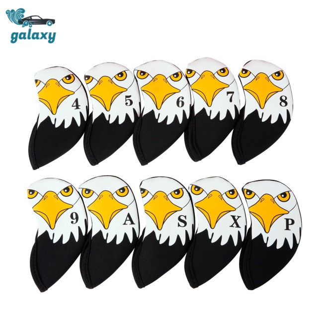 Galaxy Set 10 Vỏ Bọc Đầu Gậy Đánh Golf Chống Trầy In Số Tiện Dụng