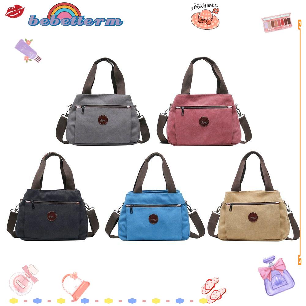 BEBETTERM Túi Xách Vải Canvas Cỡ Lớn Tiện Dụng Cho Gia Đình