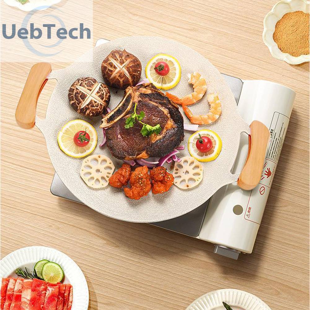 Set 2 Khay Nướng Bánh Có Tay Cầm Bằng Gỗ Chống Bỏng Cho Sân Vườn