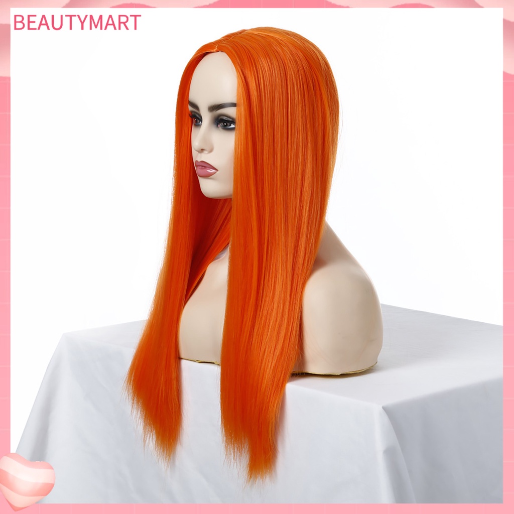 Bộ Tóc Giả Dài Thẳng Bằng Sợi Tổng Hợp Dành Cho Nữ