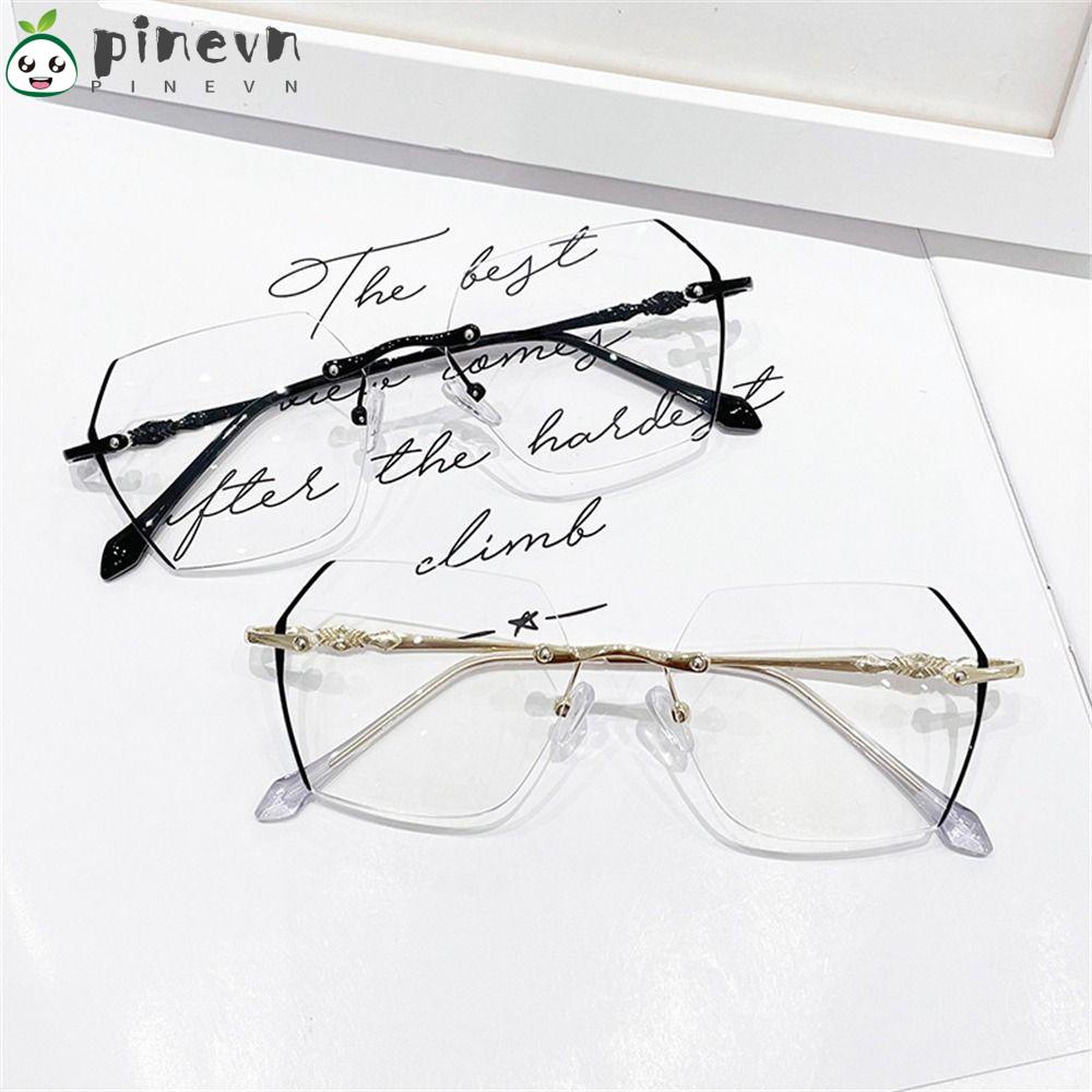 Mắt Kính Không Gọng Bằng Kim Loại Siêu Nhẹ Thời Trang Dành Cho Nữ
