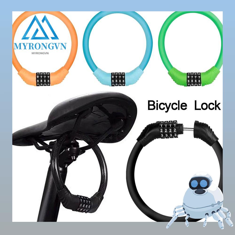 MYRONGVN Dây Khóa Xe Đạp / Xe Máy Kết Hợp Mật Khẩu An Toàn Tiện Lợi