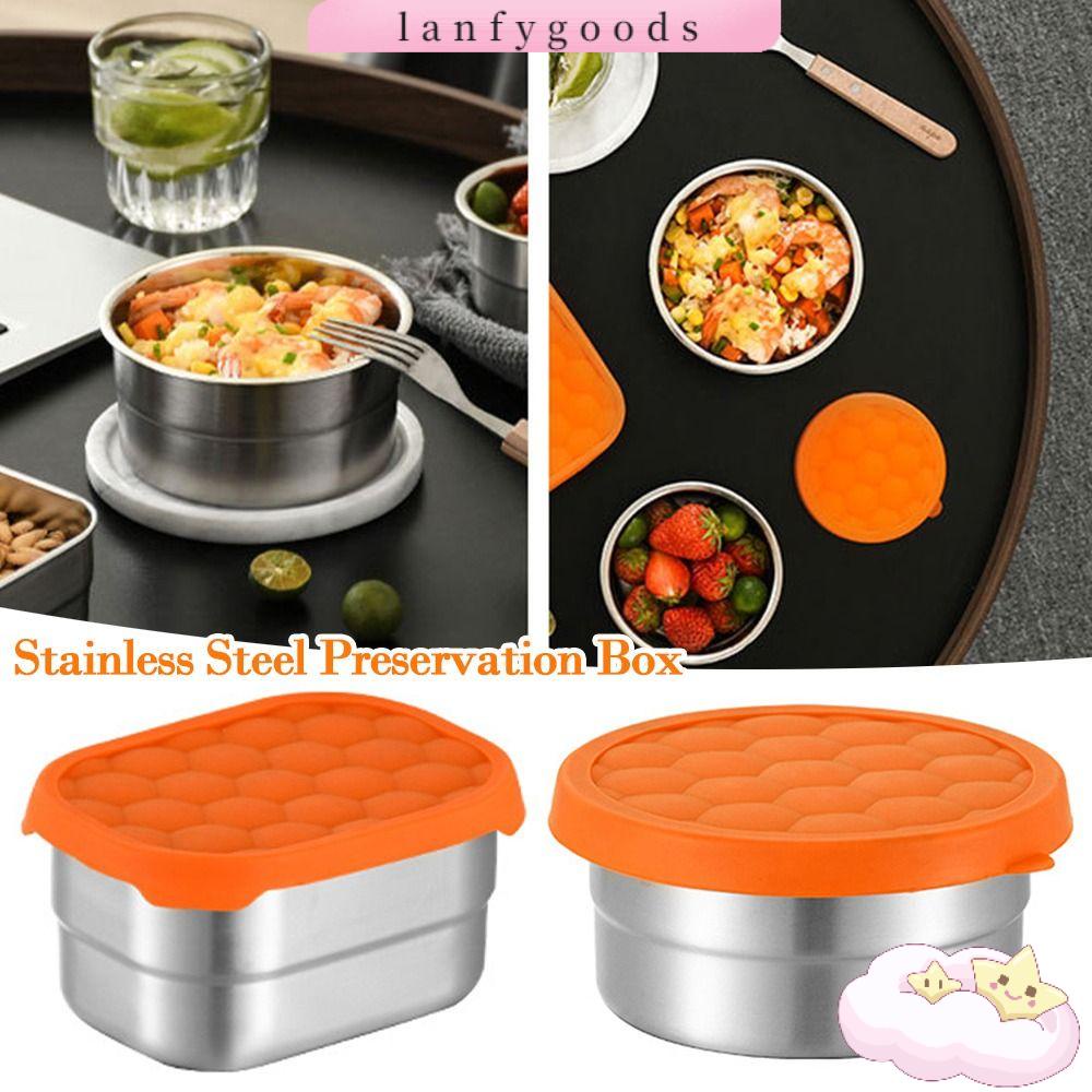 Hộp Đựng Thức Ăn Bằng Thép Không Gỉ Đánh Bóng Chống Ăn Mòn Tiết Kiệm Năng Lượng Bảo Vệ Môi Trường