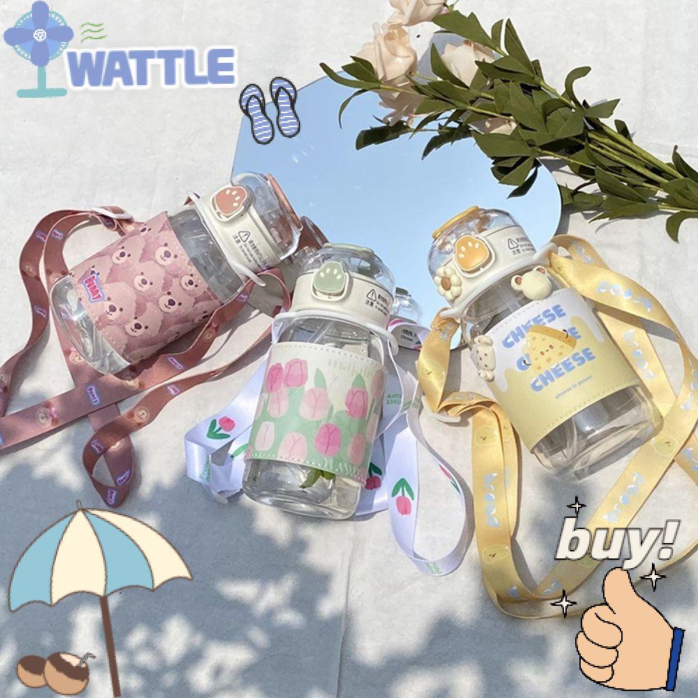 WTTLE Bình Nước Trong Suốt Dung Tích 450ml