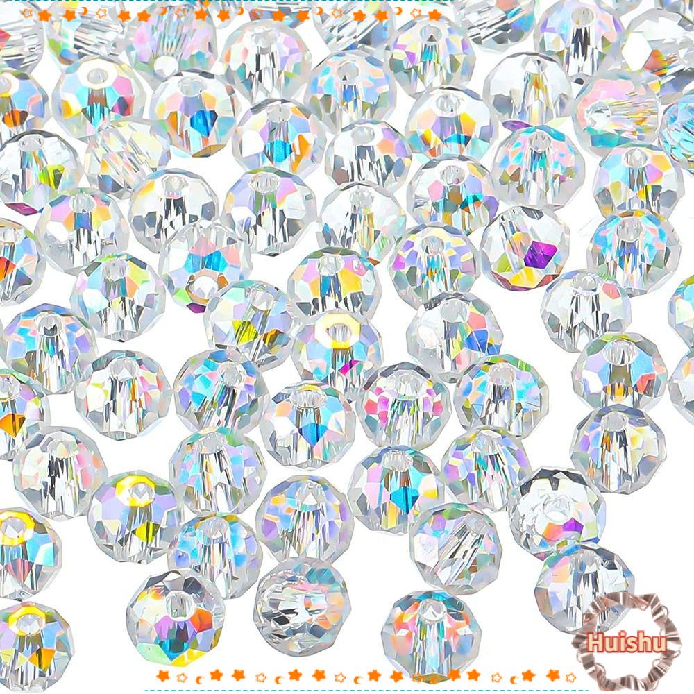 HS Set 800 Hạt Thủy Tinh 6mm Nhiều Màu Sắc Làm Trang Sức Thủ Công
